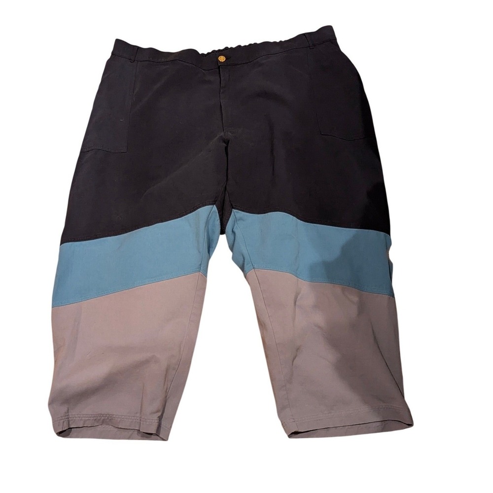 Big Bud Press Blue Colorblock Work Pants 6XL Made in‎ LA Cotton Twill Unisex
